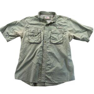 World Wide Sportsman Mens Shirt Size XL Short Sleeve Fishing Outdoors Green